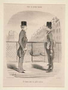 Ein Mann in seinen kleinen Schuhen, aus Tout Ce Qu von Honoré Daumier