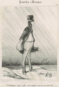 Ein Mann ohne Obdach... von Honoré Daumier