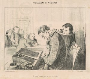 Ein junger Mann, für den nichts heilig ist von Honoré Daumier