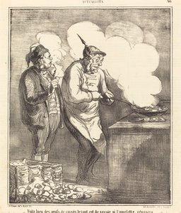 Voila bien des oeufs de cassés... von Honoré Daumier