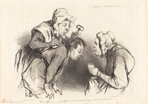 Sie werden sehen!... das wird das Blut stoppen... von Honoré Daumier