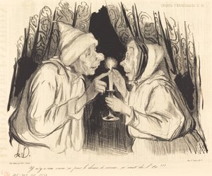 Es gibt nichts Besseres gegen Erkältung... von Honoré Daumier