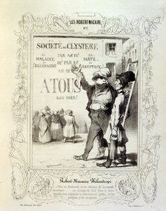 Illustrationen über Ideen und Legenden von Philipon unter dem Titel Les Cent und Robert Macaire von Honoré Daumier