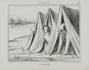 In Cherbourg, Platte 546 aus Actualités von Honoré Victorin Daumier