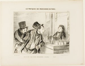 „Alles ist bezahlt? Und wir haben niemanden beleidigt… Tschüss,“ Platte 31 aus Types Parisiens