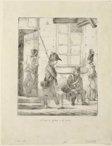 Ich bewache das Rathaus von Honoré Victorin Daumier