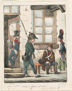 Ich bewache das Rathaus von Honoré Victorin Daumier