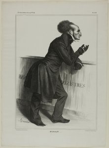 Herr Joliv...., Platte 346 aus Célébrités de la Caricature von Honoré Victorin Daumier