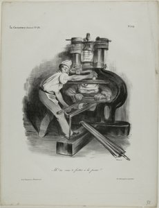 „Also, du willst dich mit der Presse anlegen!“, Platte 319 von Honoré Victorin Daumier