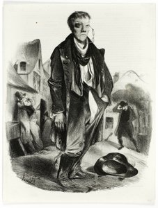 Der Betrunkene von Honoré Victorin Daumier