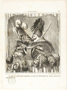 Der neue neapolitanische Narr, Platte 229 aus Actualités von Honoré Victorin Daumier