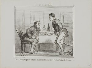 Es gelang ihnen, die indische Kartoffel an das französische Klima anzupassen, aber es ist immer noch ein Problem, die Franzosen an die indische Kartoffel zu gewöhnen!, Tafel 1 aus La Société D