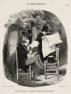 Das ist, was ein Bourgeois als kleine Ablenkung betrachtet, Tafel 14 aus Les Bons Bourgeois