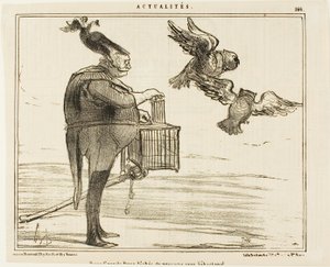 Zwei Großherzöge auf dem Weg nach Sebastopol, Tafel 166 aus Actualités von Honoré Victorin Daumier