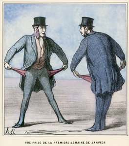Ein Porträt der ersten Januarwoche von Honore Daumier