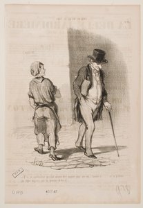 Noch einer, der sich dieses Jahr um seine Nase sorgen muss… von Honoré Daumier