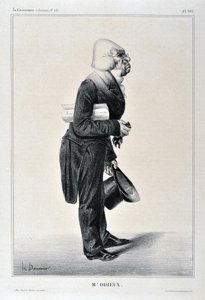 Werk von Honore Daumier (1808-1879). Charivari stammt aus dem Jahr 1833: Serie Celebrites de la Caricature M. Odieux MUSEE DES BEAUX ARTS - PALAIS LONGCHAMP, MARSEILLE von Honoré Daumier
