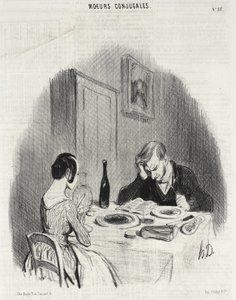 Das ist eine angenehme Art!... von Honoré Daumier