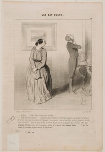 Liebling... komm und richte meine Krawatte!... von Honoré Daumier