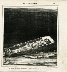 Illustration von Honoré Daumier (1808-1879) in Le Charivari von Honoré Daumier