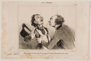 Die Unannehmlichkeit, mit Leuten zu sprechen... von Honoré Daumier