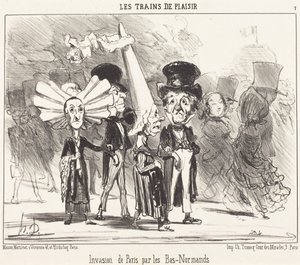 Invasion von Paris durch die Niedernormannen von Honoré Daumier