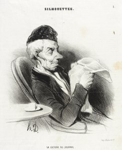 Die Zeitungslektüre von Honoré Daumier
