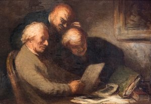 Der Kunstliebhaber von Honore Daumier