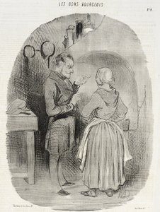 Das Eigelb wurde nicht genug geschlagen... von Honoré Daumier