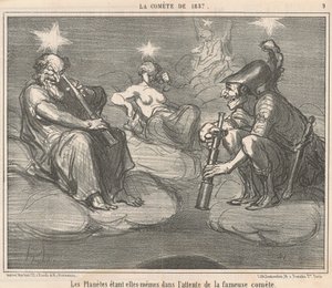 Die Planeten selbst von Honoré Daumier