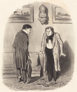 Aber wenn ich Ihnen sage, dass ich meine Füße nicht bewegen kann... von Honoré Daumier