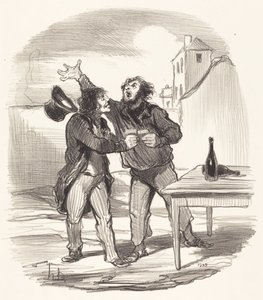 Mitglied... des zehnten Dezembers nimmt das... von Honoré Daumier
