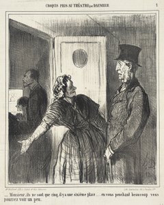 Mein Herr, es sind nur fünf... von Honoré Daumier