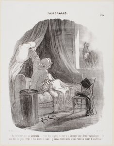 Ach, hör auf mit diesem Kikeriki! von Honoré Daumier