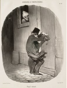 Nach Mitternacht von Honoré Daumier