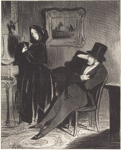 Als ob ich dich noch einmal... zum Ball führen würde... von Honoré Daumier