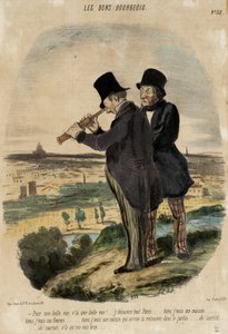 Für eine schöne Aussicht, da ist eine schöne Aussicht!... von Honoré Daumier