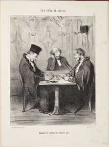 Wenn das Verbrechen nicht zahlt von Honoré Daumier