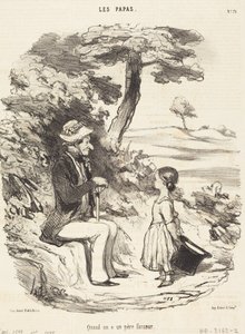 Wenn man einen Vater hat, der ein Spaßvogel ist von Honoré Daumier