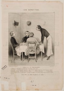 Restaurant Schwindel von Honoré Daumier