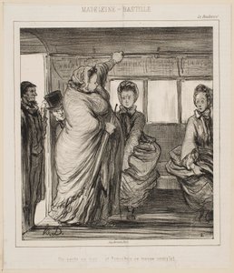 Die Madeleine-Bastille-Buslinie von Honoré Daumier