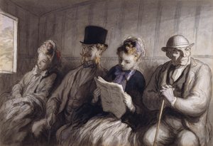 Die Erste Klasse Kutsche von Honoré Daumier
