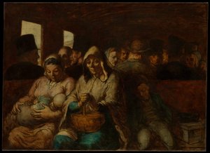Die Dritte-Klasse-Kutsche von Honoré Daumier