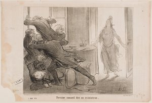 Die letzte Kabinettssitzung der ehemaligen Minister von Honoré Daumier