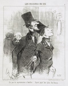 Ein Tag mit einer Benefizvorstellung! von Honoré Daumier