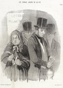Eine philanthropische Lotterie von Honoré Daumier