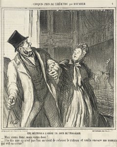 Ein Missverständnis im Odéon... von Honoré Daumier