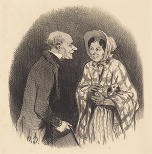 Eine neue Bekanntschaft von Honoré Daumier