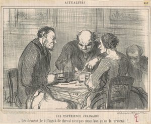 Ein kulinarisches Experiment von Honoré Daumier