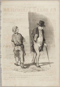 Da ist ein Individuum, das noch besorgt sein muss..., Nummer 27 aus der Serie Tout ce qu